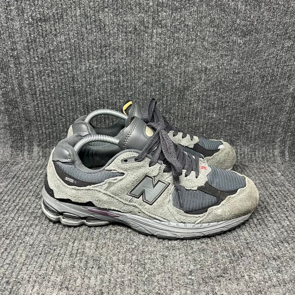New Balance 2002R Protection Pack Black Grey Phantom Suede Shoes Mens Size 10